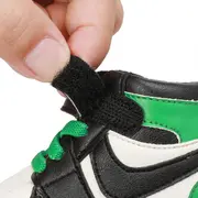 Adidasi albi cu negru si verde, inalti pentru bebelusi MD9812-6-sa3