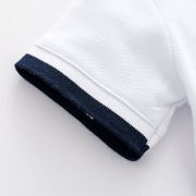 Costumas cu body alb tip polo pentru baietei AM202303303-R1