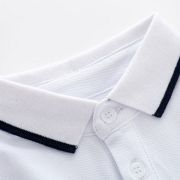 Costumas cu body alb tip polo pentru baietei AM202303303-R1