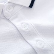 Costumas cu body alb tip polo pentru baietei AM202303303-R1