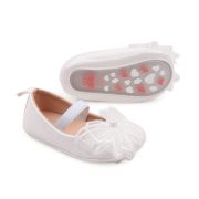 Pantofiori albi cu fundita dantelata MBBBW3098-1-p01