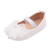 Pantofiori albi cu fundita dantelata MBBBW3098-1-p01