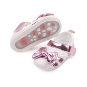 Pantofiori albi cu fundita lila sidefat LIBBW3095-1-c1