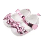 Pantofiori albi cu fundita lila sidefat LIBBW3095-1-c1