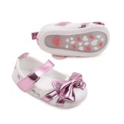 Pantofiori albi cu fundita lila sidefat LIBBW3095-1-c1