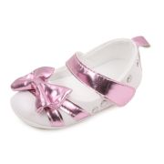 Pantofiori albi cu fundita lila sidefat LIBBW3095-1-c1