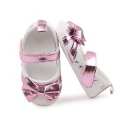 Pantofiori albi cu fundita lila sidefat LIBBW3095-1-c1