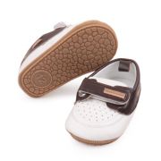 Pantofiori albi cu maro de ocazie pentru baietei MBBBW3100-3-c5