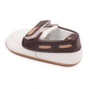 Pantofiori albi cu maro de ocazie pentru baietei MBBBW3100-3-c5