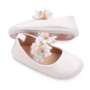 Pantofiori albi pentru fetite - Roses MBBBW3099-3-sa1