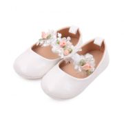Pantofiori albi pentru fetite - Roses MBBBW3099-3-sa1