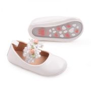 Pantofiori albi pentru fetite - Roses MBBBW3099-3-sa1