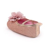 Pantofiori aurii cu floricica roz pudra LIBHX3104-2-p24