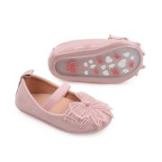 Pantofiori roz pudra cu fundita dantelata MDBBW3098-3-p24