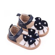 Sandalute bleumarine cu alb - Velvet bow MDBB3015-1-p33