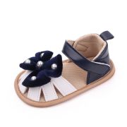 Sandalute bleumarine cu alb - Velvet bow MDBB3015-1-p33