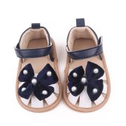 Sandalute bleumarine cu alb - Velvet bow MDBB3015-1-p33