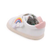 Tenisi albi pentru fetite - curcubeu (marime disponibila: 3-6 luni (marimea 18 incaltaminte)) mbbyq3181-3-p13.3-6 luni (marimea 18 incaltaminte)