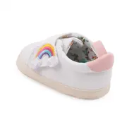 Tenisi albi pentru fetite - curcubeu (marime disponibila: 3-6 luni (marimea 18 incaltaminte)) mbbyq3181-3-p13.3-6 luni (marimea 18 incaltaminte)