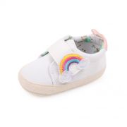 Tenisi albi pentru fetite - curcubeu (marime disponibila: 9-12 luni (marimea 20 incaltaminte)) mbbyq3181-3-p13.9-12 luni (marimea 20 incaltaminte)