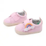 Tenisi roz pentru fetite - curcubeu (marime disponibila: 3-6 luni (marimea 18 incaltaminte)) mdbyq3181-1-p13.3-6 luni (marimea 18 incaltaminte)