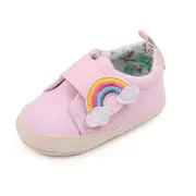 Tenisi roz pentru fetite - curcubeu (marime disponibila: 3-6 luni (marimea 18 incaltaminte)) mdbyq3181-1-p13.3-6 luni (marimea 18 incaltaminte)