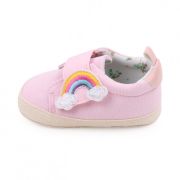 Tenisi roz pentru fetite - curcubeu (marime disponibila: 3-6 luni (marimea 18 incaltaminte)) mdbyq3181-1-p13.3-6 luni (marimea 18 incaltaminte)