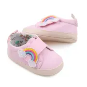 Tenisi roz pentru fetite - curcubeu (marime disponibila: 3-6 luni (marimea 18 incaltaminte)) mdbyq3181-1-p13.3-6 luni (marimea 18 incaltaminte)