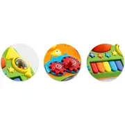 Antemergator 2 in 1 cu diverse activitati si muzica ricokids rk-744 - alb edeedi774400
