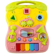 Antemergator 2 in 1 cu diverse activitati si muzica ricokids rk-744 - roz edeedi774402
