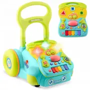 Antemergator 2 in 1 cu diverse activitati si muzica ricokids rk-744 - turcoaz edeedi774401