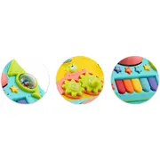 Antemergator 2 in 1 cu diverse activitati si muzica ricokids rk-744 - turcoaz edeedi774401