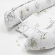 Baby Nest, New Baby, Multifunctional, Cu siret pentru ajustare, Din 100% bumbac, 88x50 cm, 0-3 luni, White Goose BYN54424