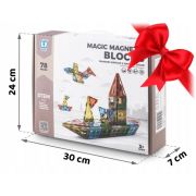 Blocuri magnetice, 78 elemente, ricokids rk-766 edeedi776610