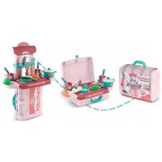 Bucatarie 3 in 1 cu accesorii incluse ricokids 772900 - roz edeedi772900