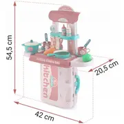 Bucatarie 3 in 1 cu accesorii incluse ricokids 772900 - roz edeedi772900