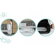 Cadita de baie cu dop de scurgere si termometru ricokids rk-282 - albastru edeedi728201