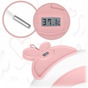 Cadita de baie cu dop de scurgere si termometru ricokids rk-282 - roz edeedi728200