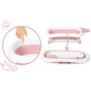 Cadita de baie cu dop de scurgere si termometru ricokids rk-282 - roz edeedi728200