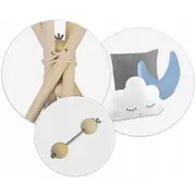 Cort de joaca pentru copii cu ghirlanda, salteluta si 3 pernite nukido 116 x 116 x 165 cm - gri edeedi740600