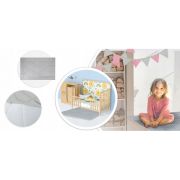 Cort de joaca pentru copii cu ghirlanda si 2 pernite nukido 116 x 116 x 165 cm - roz edeedi740604