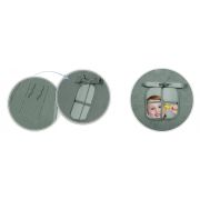 Cort de joaca pentru copii cu ghirlanda si 3 pernite nukido 116 x 116 x 165 cm - verde edeedi740603