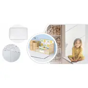 Cort de joaca pentru copii cu salteluta si 3 pernite nukido 116 x 116 x 165 cm - gri edeedi740601