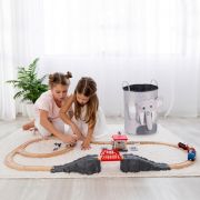 Cos mare pentru depozitarea jucariilor nukido - elefant gri edeedi740228