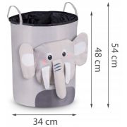 Cos mare pentru depozitarea jucariilor nukido - elefant gri edeedi740228