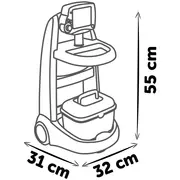 Jucarie smoby set doctor cu carucior si accesorii hubs7600340207