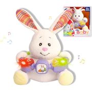 Jucarie interactiva bebe cu activitati si lumini 20 cm - iepuras baby sunki rg18114