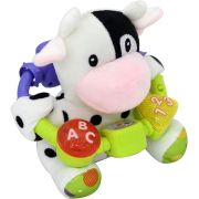 Jucarie interactiva bebe cu activitati si lumini 20 cm - vacuta baby sunki rg18112