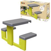 Masa de picnic cu doua banci smoby pentru casuta verde hubs7600810920