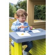 Masa de picnic cu doua banci smoby pentru casuta verde hubs7600810920